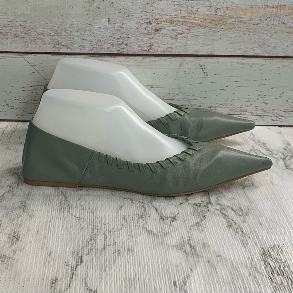 Zara Flat Soft Leather Shoes - Picture 9 of 14